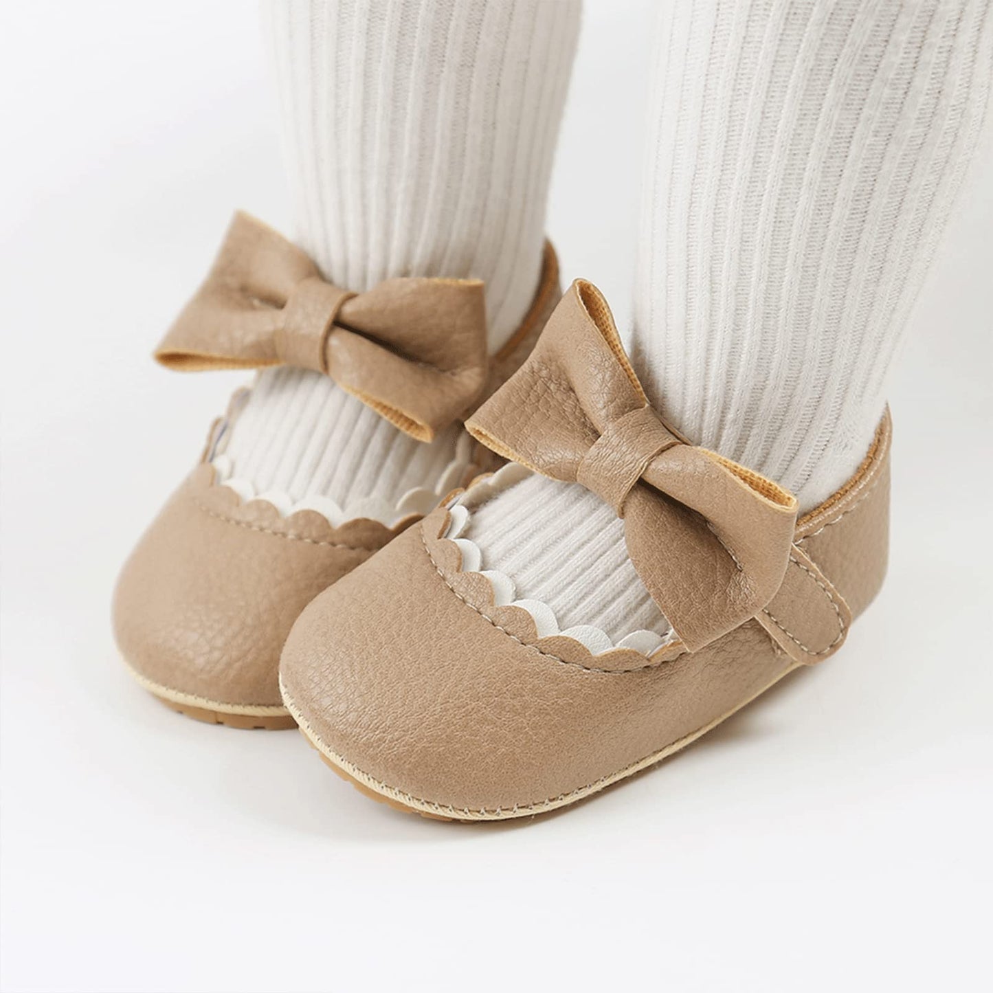 Mary Jane - Zapatos planos de vestir para bebé, zapatos para recién nacidos, antideslizantes, de piel sintética, para fiesta, escuela, boda, princesa, zapatos de bebé niña 0-18M