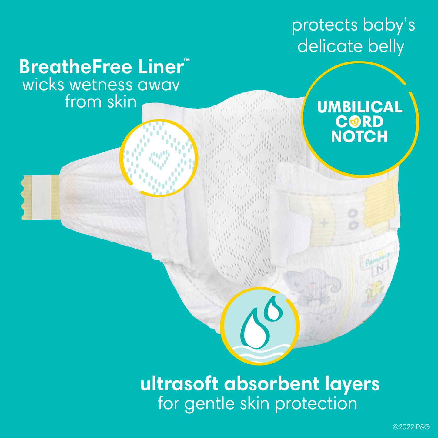 Pampers Swaddlers Diapers - Size 1, One Month Supply (198 Count), Ultra Soft Disposable Baby Diapers