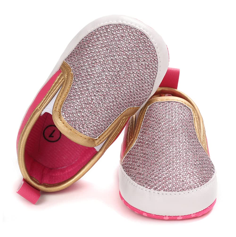 LONSOEN Mocasines para bebés y niñas, zapatos para cuna