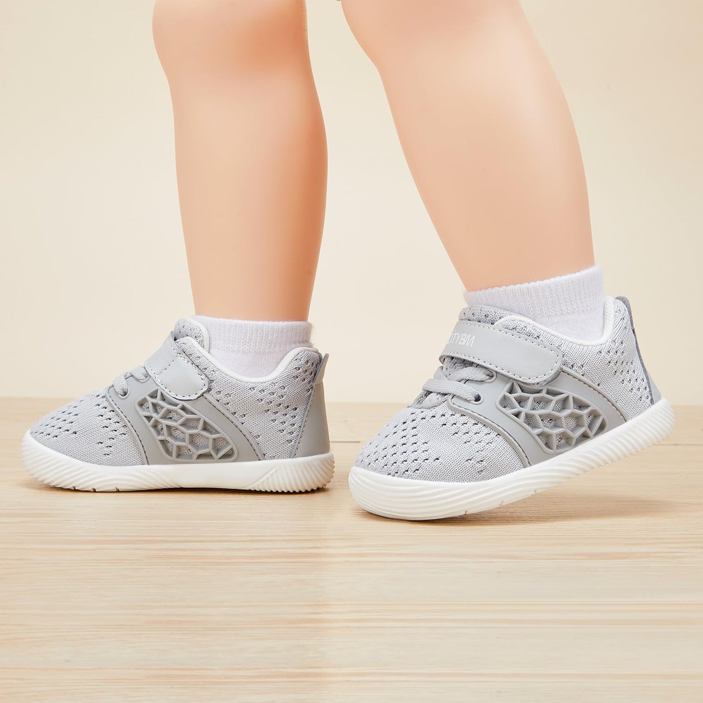 BMCiTYBM Zapatos para caminar de malla transpirable para bebés, niños y niñas, ligeros, antideslizantes, para primeros pasos, 6, 9, 12, 18, 24 meses