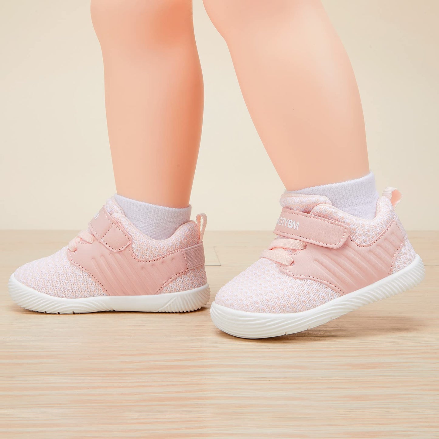 BMCiTYBM Zapatos para caminar de malla transpirable para bebés, niños y niñas, ligeros, antideslizantes, para primeros pasos, 6, 9, 12, 18, 24 meses