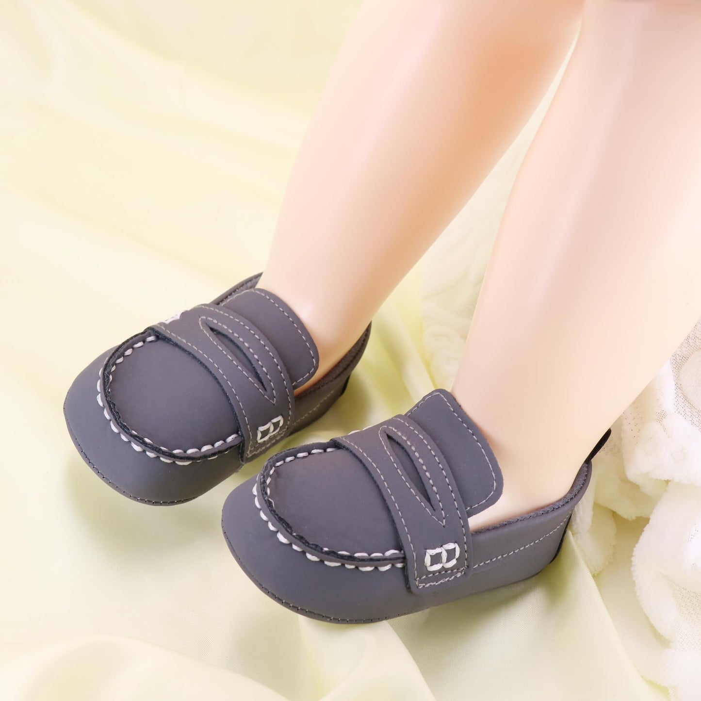 LONSOEN Mocasines para bebés y niñas, zapatos para cuna