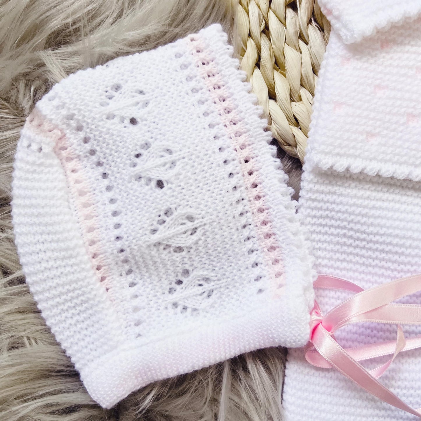 Newborn Baby Knitted Clothes Set, Coming Home Infant Knit Outfit for Boys and Girls