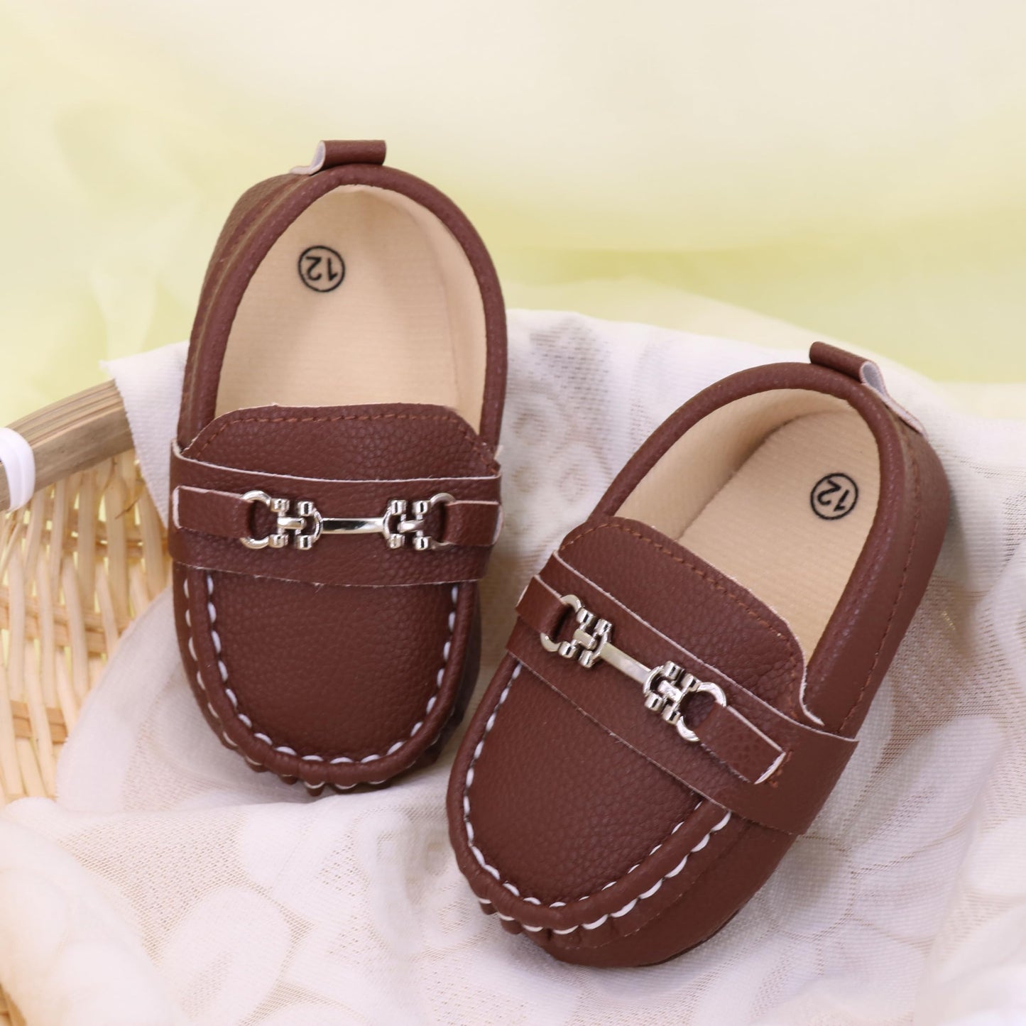 LONSOEN Mocasines para bebés y niñas, zapatos para cuna