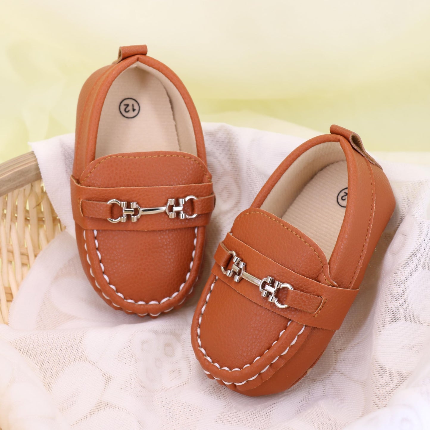 LONSOEN Mocasines para bebés y niñas, zapatos para cuna