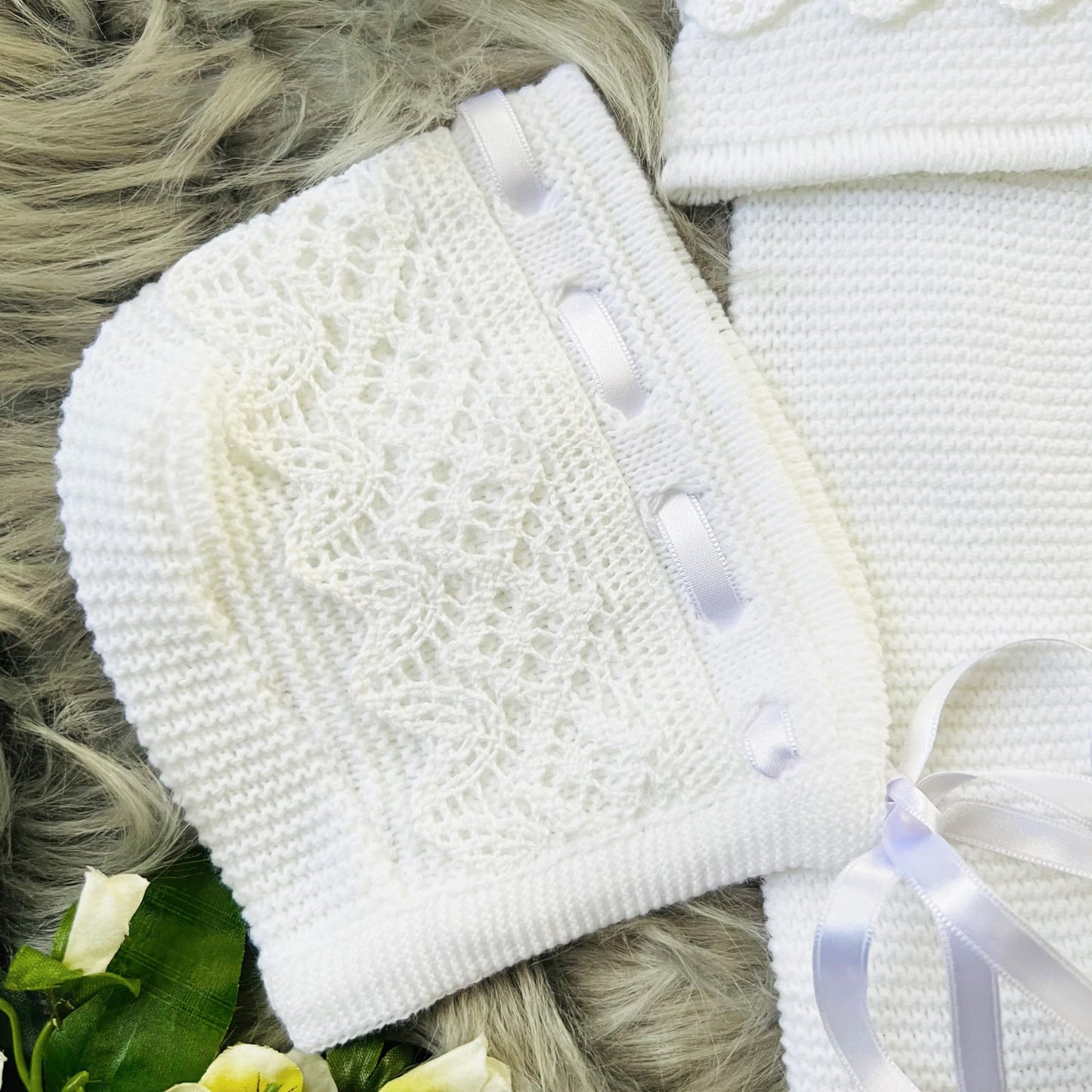 Newborn Baby Knitted Clothes Set, Coming Home Infant Knit Outfit for Boys and Girls