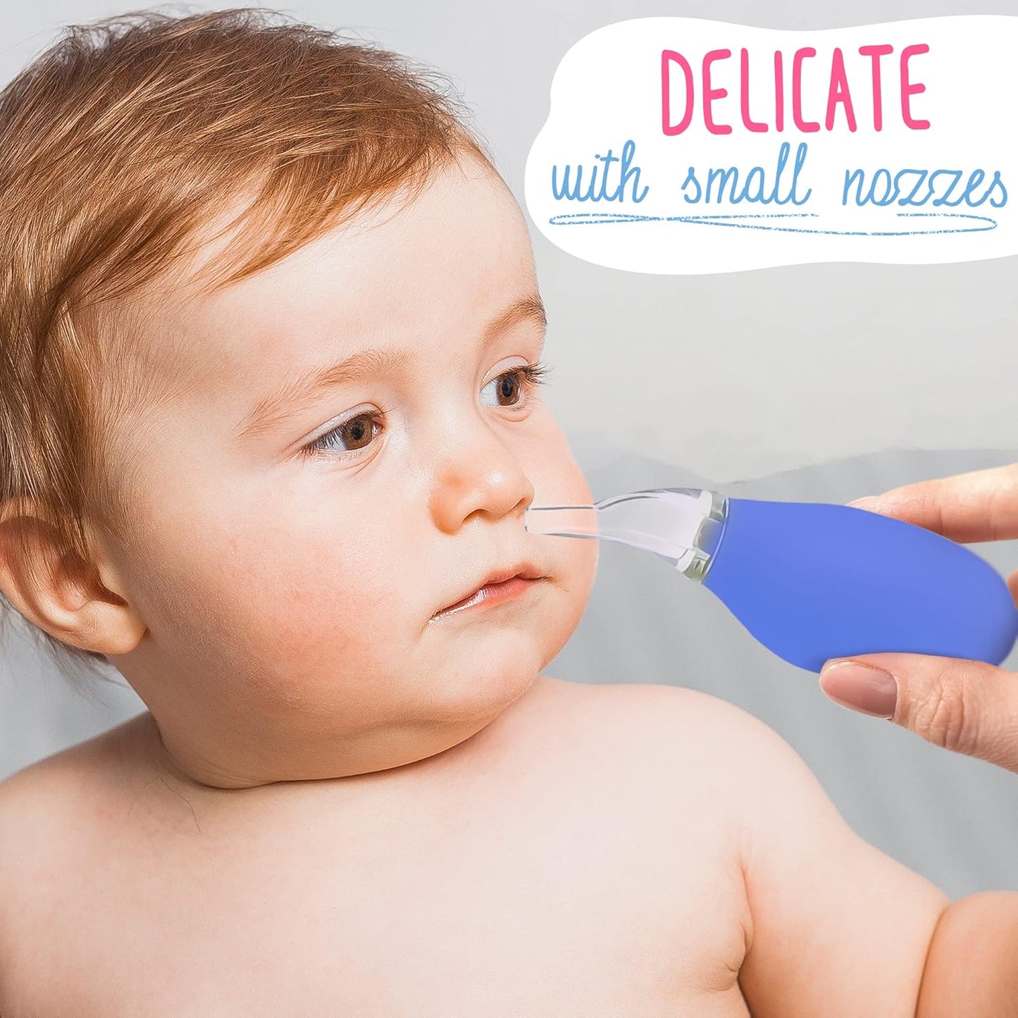 Aspirador nasal para bebé – 3 piezas Baby Booger Sucker Recién Nacido Bebé Nariz Lechón Limpiador de Oídos Dispensador de Alimentos para Bebés – Aspirador de nariz para bebés – Alivio de la congestión