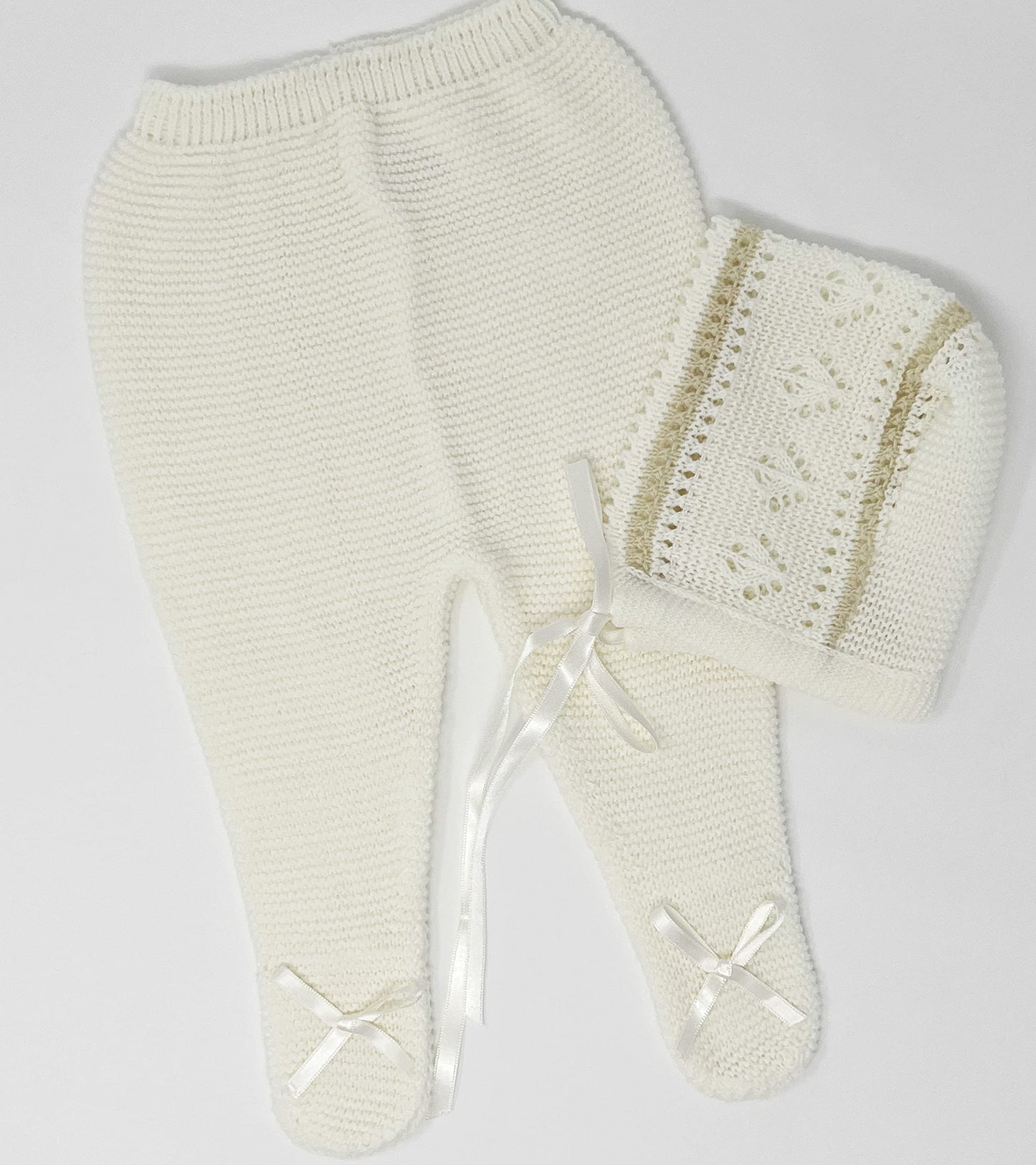 Newborn Baby Knitted Clothes Set, Coming Home Infant Knit Outfit for Boys and Girls