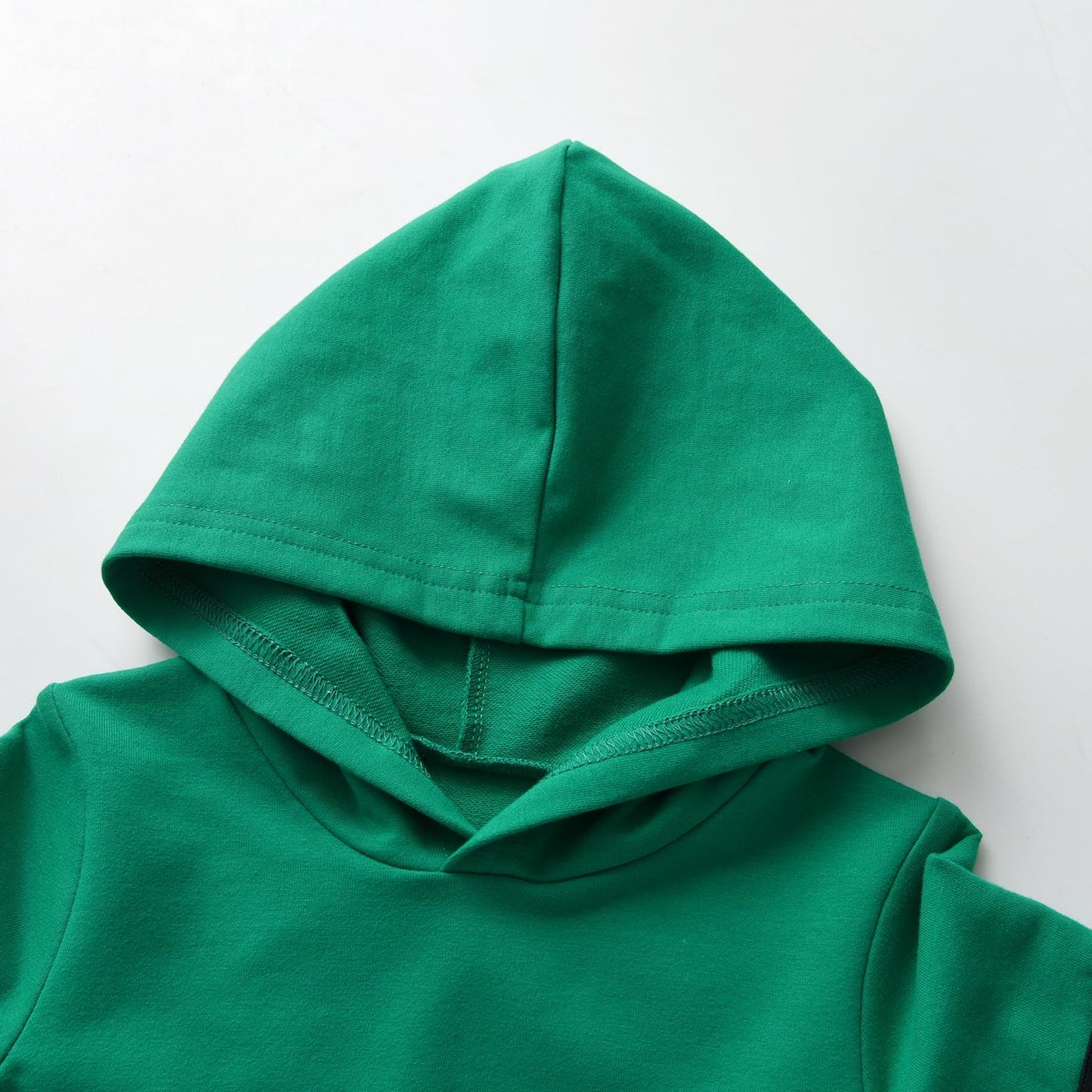 Conjunto de sudadera con capucha de manga larga a rayas para bebés y niños pequeños