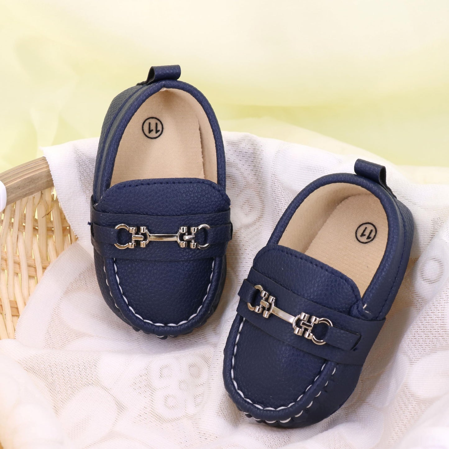 LONSOEN Mocasines para bebés y niñas, zapatos para cuna