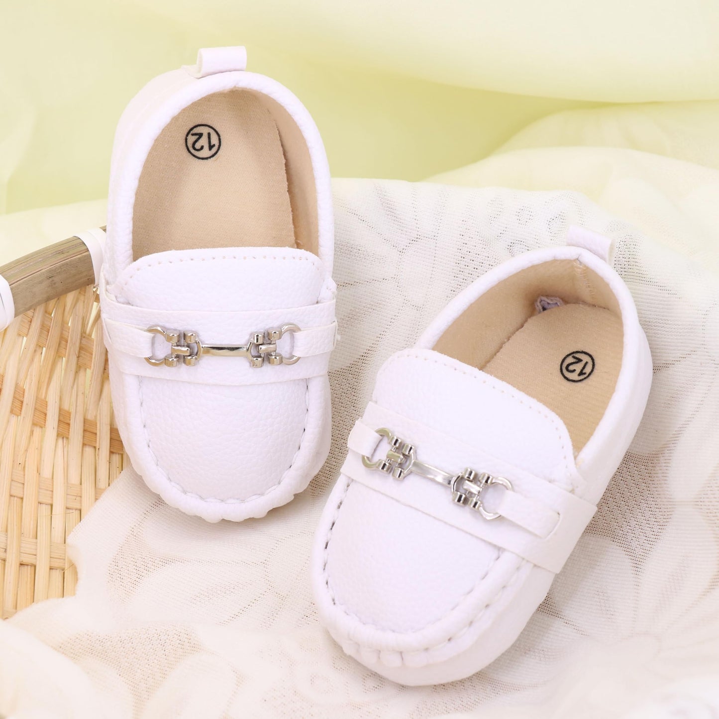 LONSOEN Mocasines para bebés y niñas, zapatos para cuna