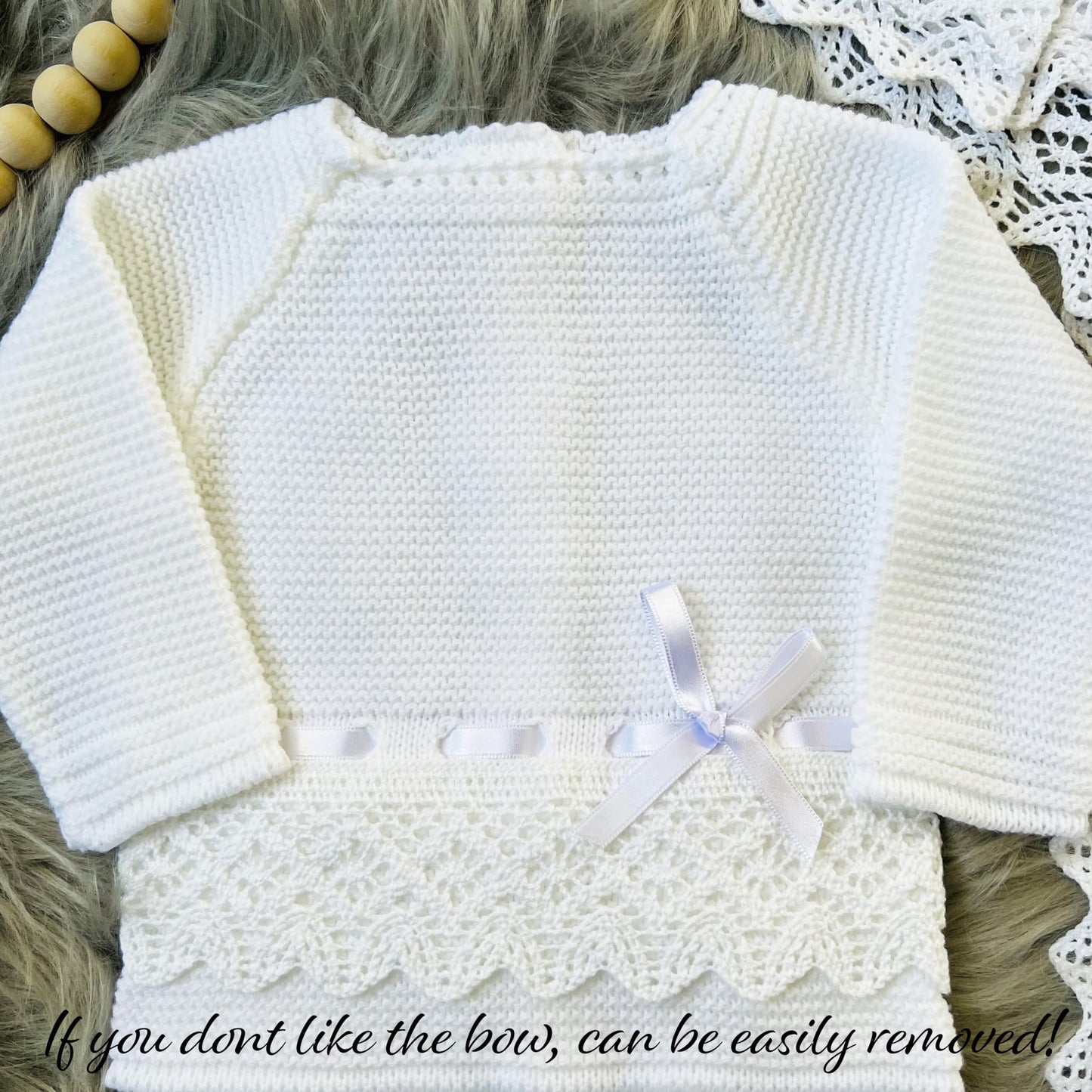 Newborn Baby Knitted Clothes Set, Coming Home Infant Knit Outfit for Boys and Girls