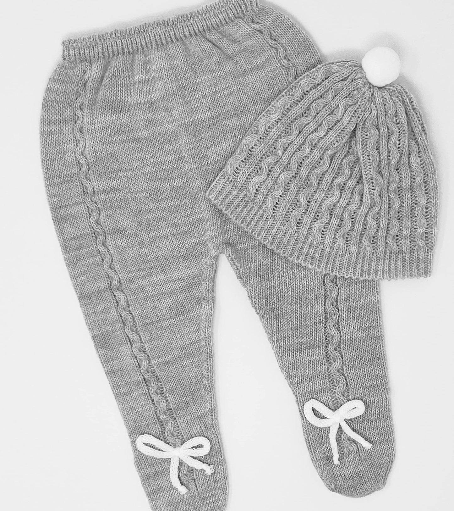 Newborn Baby Knitted Clothes Set, Coming Home Infant Knit Outfit for Boys and Girls