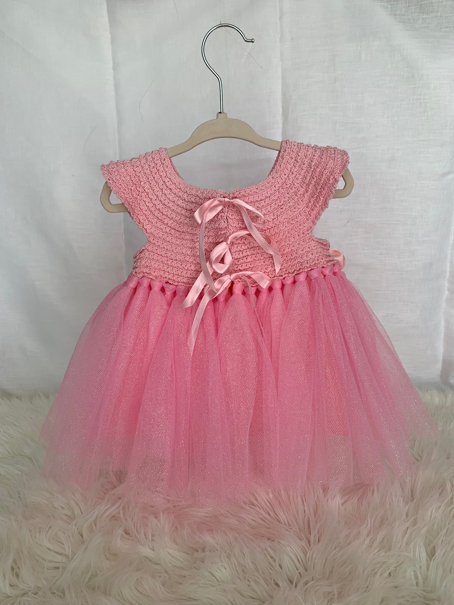 Traje para niña bebé rosado