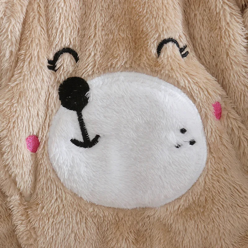 Ropa de invierno cálida para bebés  Baby Warm and Thick Cartoon Dog Rabbit Cute Cotton Clothes for 0-2 Years