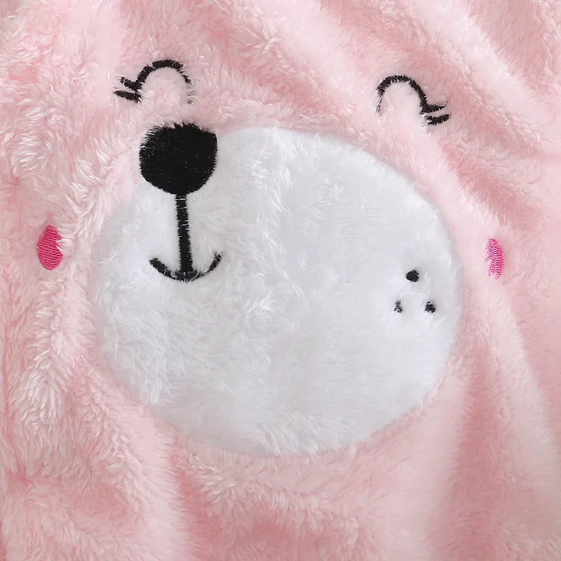 Ropa de invierno cálida para bebés  Baby Warm and Thick Cartoon Dog Rabbit Cute Cotton Clothes for 0-2 Years