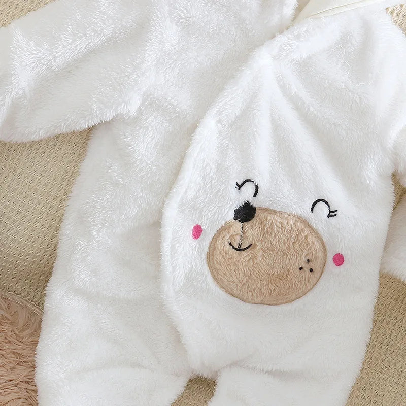 Ropa de invierno cálida para bebés  Baby Warm and Thick Cartoon Dog Rabbit Cute Cotton Clothes for 0-2 Years