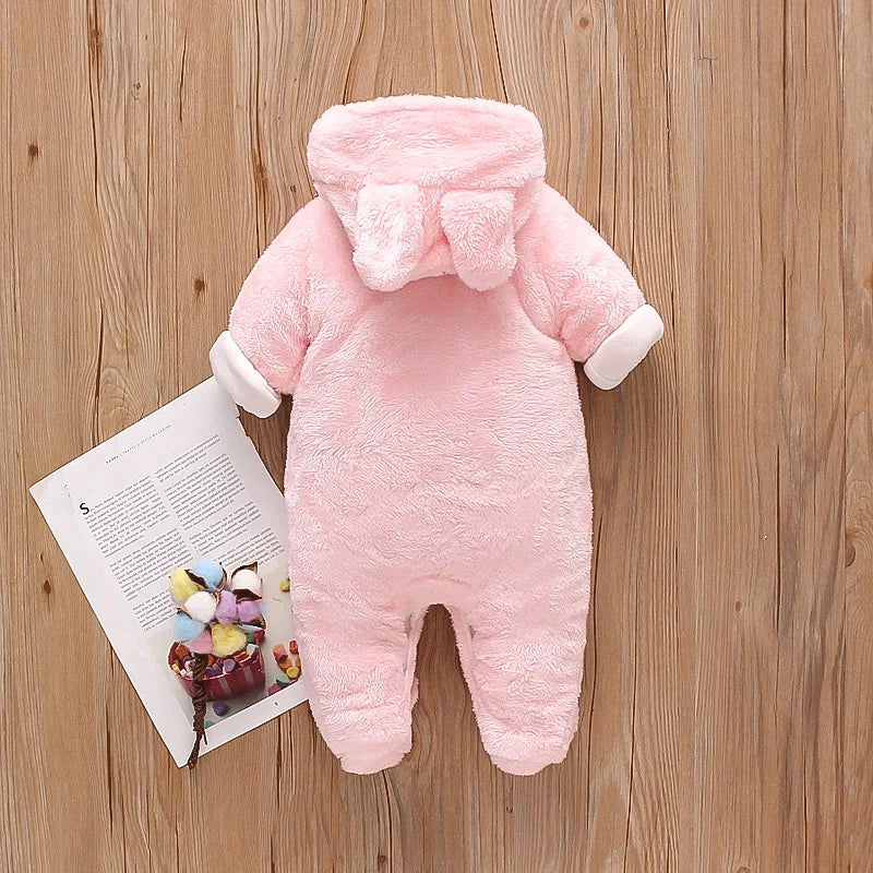 Ropa de invierno cálida para bebés  Baby Warm and Thick Cartoon Dog Rabbit Cute Cotton Clothes for 0-2 Years